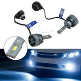 LED Headlight Bulb Kit High Low Beam Lamp D2S 12V 35W 6500K For HELLA