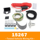 Towed Vehicle Wiring Kit 6 to 7 Way Wire Connectors for Roadmaster 15267