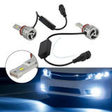 LED Headlight Bulb Kit High Low Beam H8 H9 H11 12V 55W 6500K 4000LM For HELLA