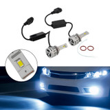 LED Headlight Bulb Kit High Low HB3/4 9005 9006 12V 55W 6500K 4000LM For HELLA