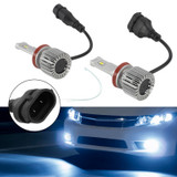 LED Headlight Bulb Kit Hi/Low Beam H8/H9/H11 12V 35W 6500K 2500LM For HELLA