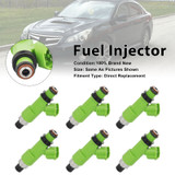 6Pcs Fuel Injector For Subaru Legacy 2010-19 Tribeca 2008-2014 16611-AA740
