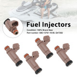 4PC EAT282 Fuel Injectors 60E-13761-10-00 For Yamaha PWC FX SX AR VX
