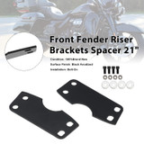 Front Fender Riser Brackets Spacer 21" For Touring Road Glide King Street 2024+
