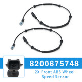 2X Front ABS Wheel Speed Sensor for Opel Vauxhall Vivaro A X83 8200675748