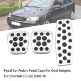 Pedal Set Pedals Pedal Caps For Opel Insignia For Chevrolet Cruze 2008-16