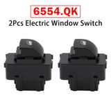 2Pcs Electric Window Switch 6554.QK for Citroen Berlingo 2008-2018 MPV
