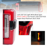 Right LED Tail Light With Blind Spot PC3Z-13404-C For Ford F-250 2023-2026