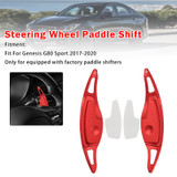 Steering Wheel Paddle Shifter For Genesis G80 Sport 17-20 Aluminium Red