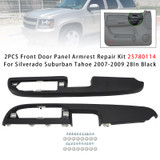 2Pcs Front Door Panel Armrest Repair For Silverado Suburban Tahoe 2007-2009