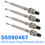 4PCS Glow Plug Pressure Sensor 55590467 for Vauxhall Astra Insignia 2.0CDTi