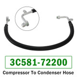3C581-72200 Compressor To Condenser Hose Fits For Kubota M8540 M9540 Tractors