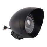 55W 5.75" Beam Headlight Fog Lamp Custom 4000Lm Black Fits For Racer Bobber