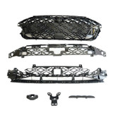 Front Bumper Honeycomb Mesh Grille Grill Fit Audi A3 8Y S?line 2025?2026