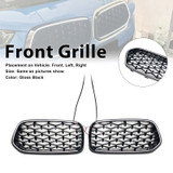 Black Front Bumper Grill Grille Fit BMW X2 Series F39 2018-2023 Diamond