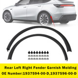 Rear Left Right Fender Garnish Molding For Tesla Model Y 2025-2026