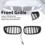 Gloss Black Front Kidney Grill Grille Fit BMW E92 E93 335i 328i Coupe 2006-2009