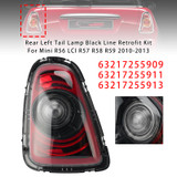 Rear Left Tail Lamp Black Line Retrofit Kit For Mini R56 2010-2013