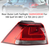Rear Outer Left Taillight 5G0945095M For VW Golf VII MK7 1.6 TDI 2012-2017