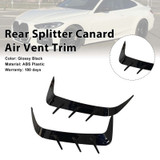 Rear Bumper Splitter Canard Air Vent Trim Fit BMW 4 Series Coupe G22 2021-2026