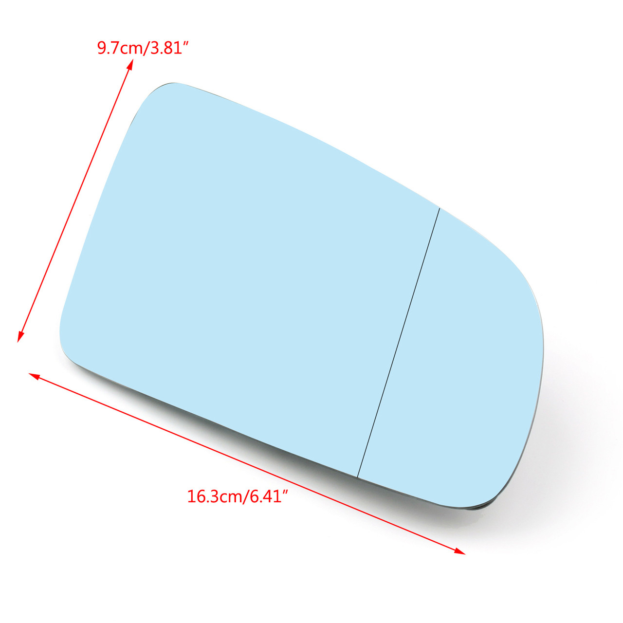 ZHENJUN Passenger Side Mirror Glass For Mercedes Benz – Heated, Blind Spot, With Backing Plate (Right Side)