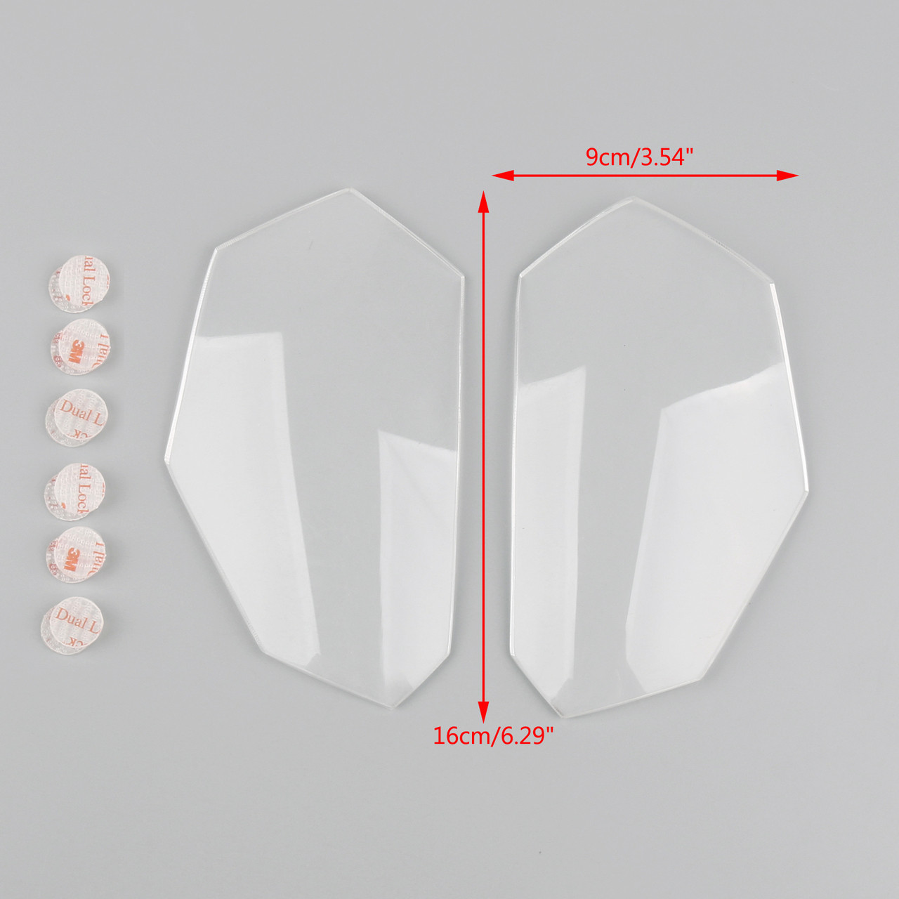 Headlight shield clear pair Honda Africa Twin 16- R&G (HLS0001CL)