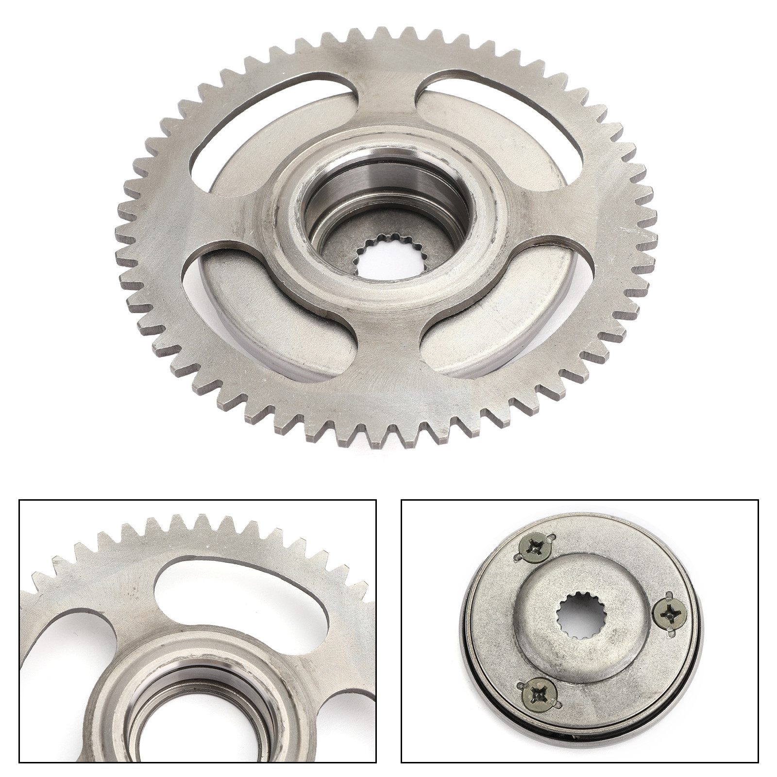 Starter Clutch Kit For Yamaha YFM125, Grizzly 125, Breeze 125 ATVs – Stainless Steel, OUMURS Brand