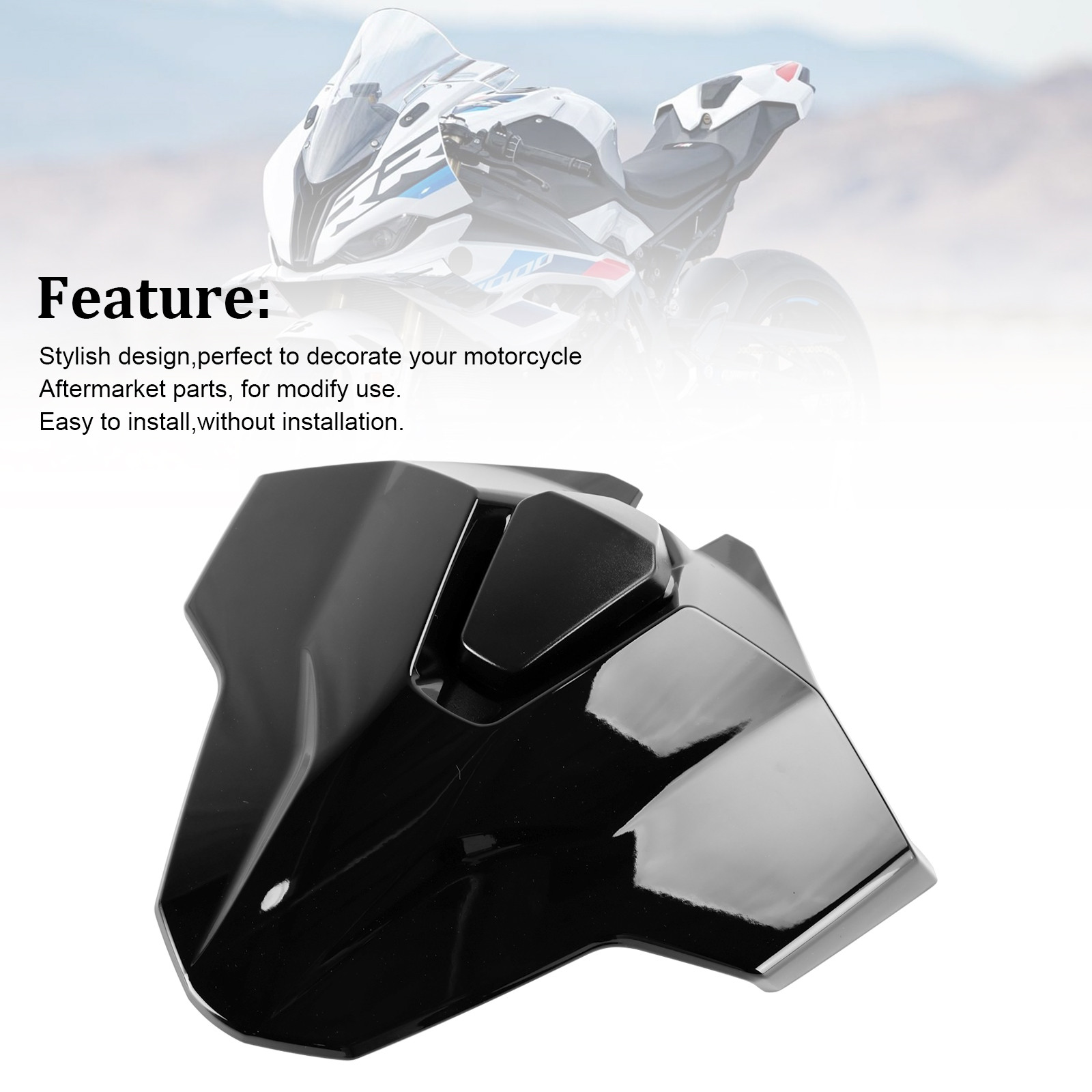 Passenger Rear Seat Cowl Cover For BMW S1000RR K46 (2015-2018) – MadHornets, Pre-Drilled