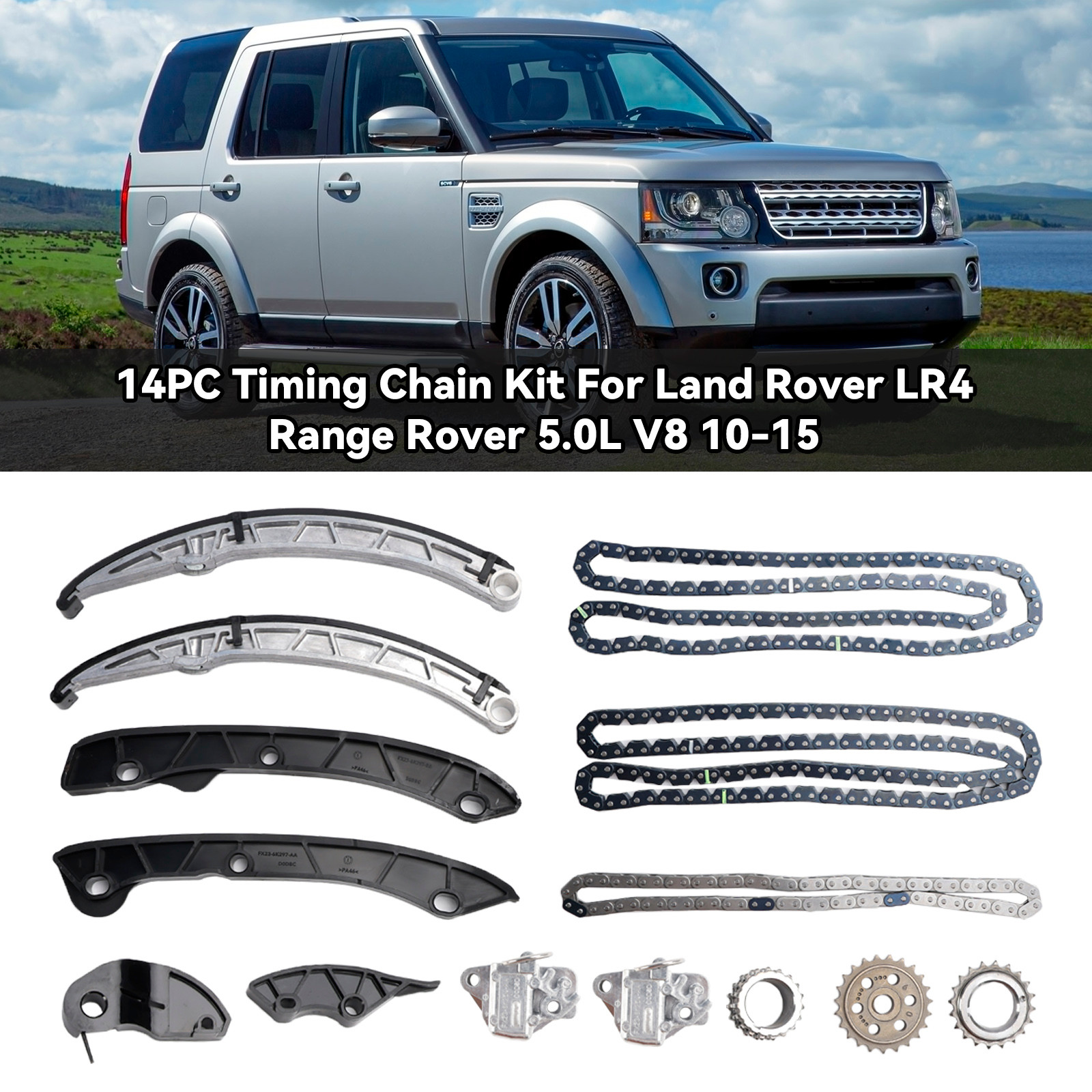 Timing Chain Kit For LAND ROVER RANGE ROVER 5.0L 5000CC 10-13 Generic ...