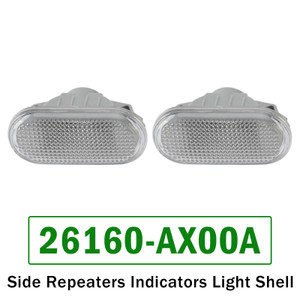 Side Repeaters Indicators Light Shell Case for Nissan March Micra 26160-AX00A