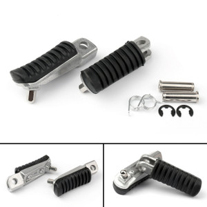 Front Footrest Pedals Foot Pegs for Kawasaki EX250 NINJA 250 (08-12) ER-4F Ninja 400 (11-14) Kawasaki ER-4N (11-13) KLE650 VERSYS 650 (07-15)