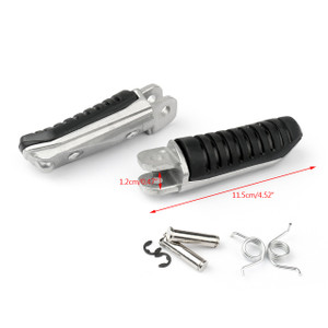 Front & Rear Footrest Pedals Foot Pegs For Suzuki GSXR600 GSXR750 (96-05) GSXR1000 (01-04) GSF1200 Bandit1200 (96-06)
