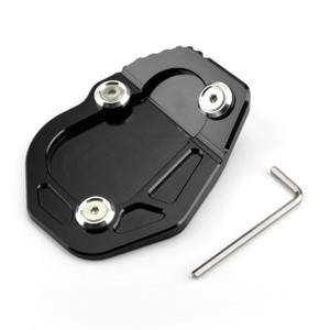 Kickstand Side Stand Enlarger Plate Pad For BMW R NINE T (2017) Black