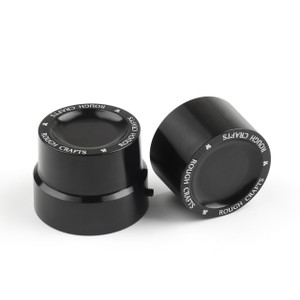 Front + Rear Axle Cover Caps Nut For Harley Sportster XL 883 1200, Black