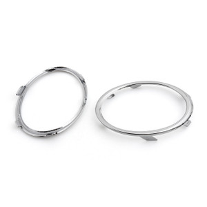 Pair Front Fog Lamp Light Cover Trim Decorate Frame For Audi B8 A4L (2009-2012) Chrome