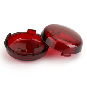Turn Signal Light Lens Cover Plastic For Harley Electra Glide Heritage Softail, Red