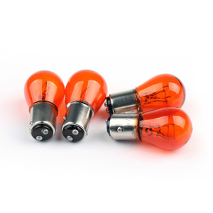 4x Turn Signal Lens Bulbs For Harley Road King Touring Glide (1986-2007) Smoke