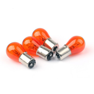 4x Turn Signal Lens Bulbs For Harley Softail Dyna Sportsters (2002 &Up) Orange