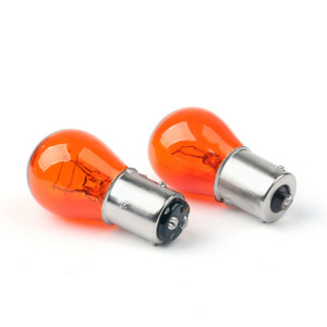 4x Turn Signal Lens Bulbs For Harley Softail Dyna Sportsters (2002 &Up) Orange
