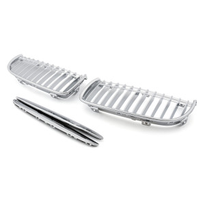 Kidney Grille BMW E90 E91 3 Series Sedan Wagon 4 Door (2004-2007) Chrome