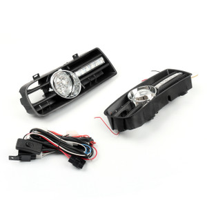 2x Fog Light 5 LED Front Bumper Grille DRL Lamp VW Golf MK4 GTI TDI (99-04)