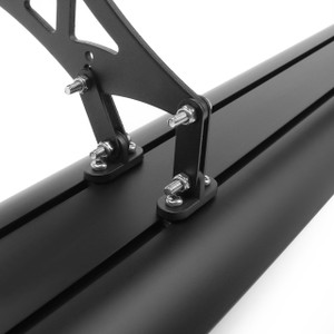 Universal Aluminum Adjustable Trunk GT Rear Racing Spoiler Wing, Black