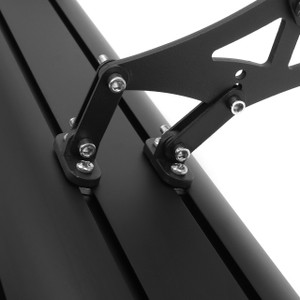 Universal Aluminum Adjustable Double Deck GT Rear Trunk Wing Spoiler, Black