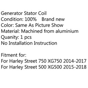Generator Stator Coil For Harley Street 750 XG750 (14-17)  500 XG500 (15-18)