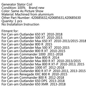 Magneto Generator Stator Coil For Can-am Outlander 650 500 Max 650 800 R XT, Max 800 R XT-P, Renegade XXC 800 R, Commander 800 R