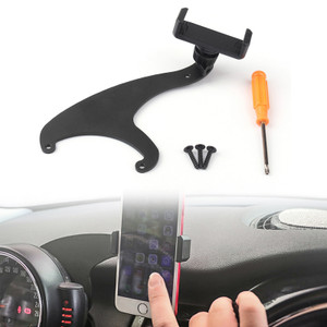 360 Degree Rotation Car Phone Mount Cradle Holder Stand For Mini Cooper F54 F55 F56, Gray Union Jack