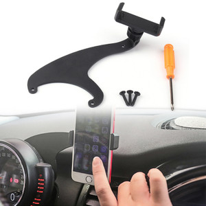 360 Degree Rotation Car Phone Mount Cradle Holder Stand For Mini Cooper F54 F55 F56, Red Union Jack