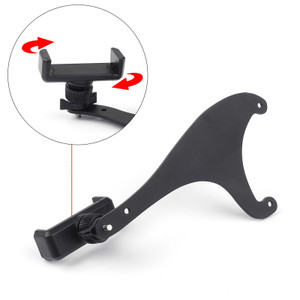 360 Degree Rotation Car Phone Mount Cradle Holder Stand Kit For Mini Cooper F60 Gray Union Jack