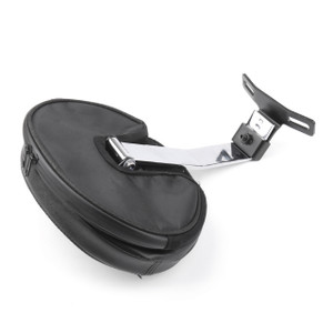 Driver Rider Seat Backrest Pad For Harley Fatboy Heritage Softail (2007-2017) Chrome