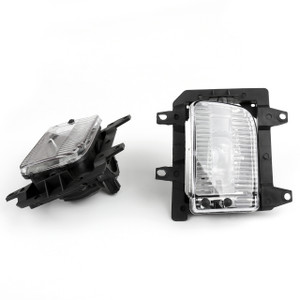Front Bumper Fog Lights Plastic Lens Kit for BMW E30 3-Series Sedan (85-93) Clear